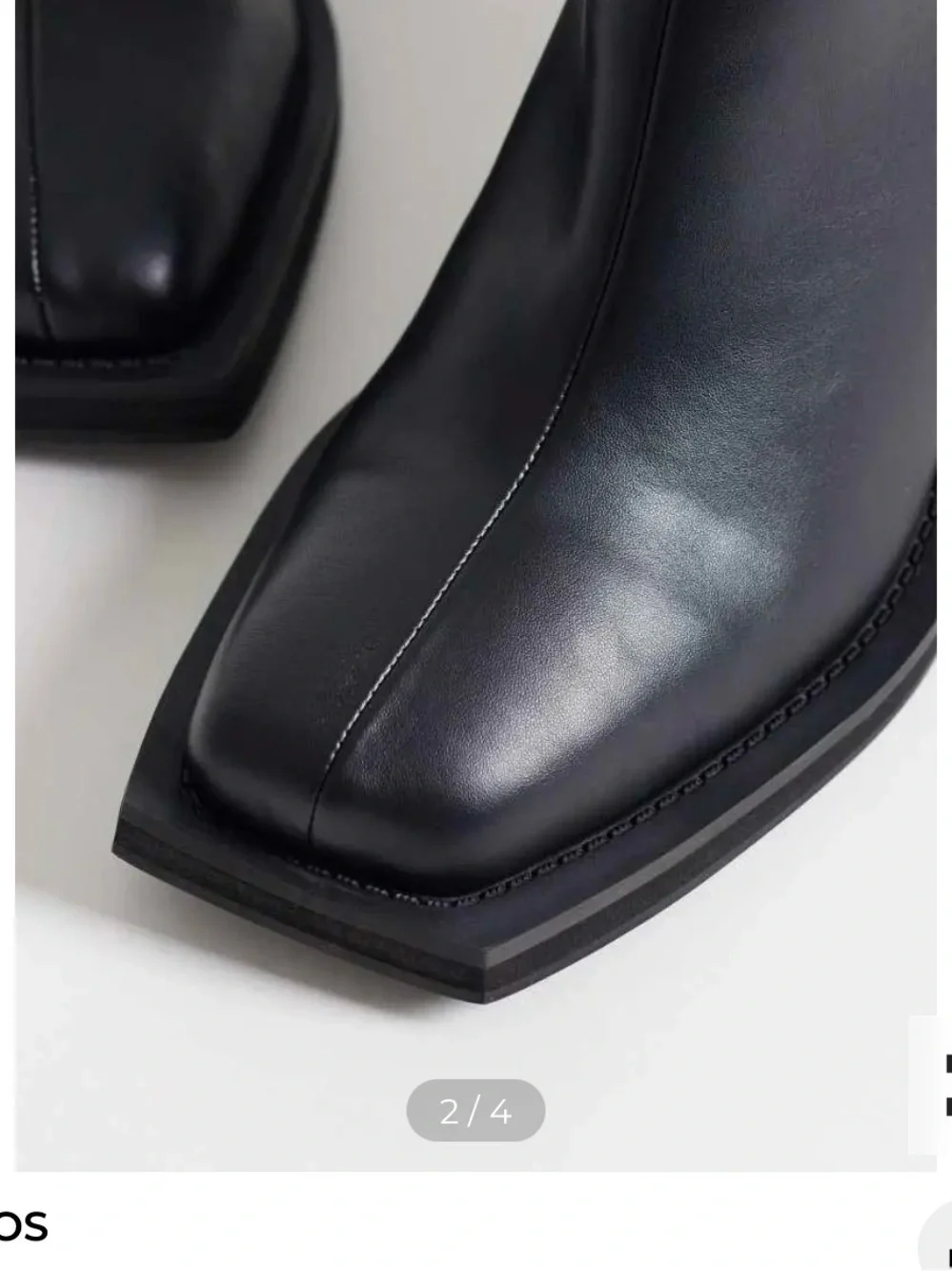 Men’s ASOS Design Heeled Chelsea Black Boots With Angled Toe Size 13